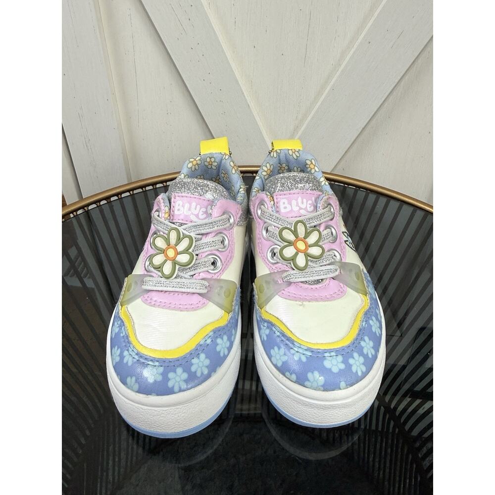 Ground Up Bluey Bingo Girls Size 6 Toddler Floral Low Top Slip On Sneakers Shoes - Picture 3 of 12